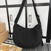 Bolsa de Lona de Grande Capacidade para Mulheres 2024 Nova Tendência Primavera e Verão Moda Bolsa Dumpling Versátil Bolsa Transversal Bolsa de Ombro Estilo Ocidental