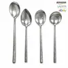 Directo del fabricante: cucharas soperas de titanio puro con mango hueco, disponibles en stock. Estas elegantes cucharas de mango largo, de cristal transparente y estilo coreano, son perfectas para el uso en casa y como vajilla.