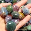 100 gramos de ágata musgo piedra en bruto ágata musgo piedra bonsái pecera adornos decorativos con forma de huevo de paloma