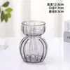 Vaso Pequeno de Vidro Transparente, Cerâmica Vintage Estilo Ins Decoração de Casa, Ornamento de Arranjo de Flores de Luxo, Dropshipping Disponível