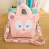 Bolsa de Peluche Kuromi Sanrio Linda al por Mayor, Bolsa Portátil de Muñeca para Maquillaje, Muñeco para Máquina de Garra Infantil, Regalo de Cumpleaños