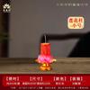 Nueva columna de loto auspiciosa Yuan Yifang, lámpara de vela de loto de 2 días y 5 días, lámpara de loto con vela de Buda roja para el hogar