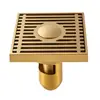 Ralo de Chão Todo em Cobre, Antiodor, Anti-Insetos, Grande Capacidade de Vazão, para Esgoto de Banheiro, Banheiro, Máquina de Lavar Roupa, Cobre Puro Atacado