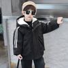 Jaqueta Infantil 2026 Nova com Forro de Fleece para Meninos, Roupa Infantil de Primavera e Outono, Corta-vento Infantil de Outono, Blusa para Meninos, Corta-vento de Outono