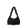 Nuevo Bolso Nube Plisado con Patrón de Burbujas Bolso Cruzado Casual para Mujer que Combina con Todo Bolso de Hombro con Cordón y Lazo para el Trabajo y los Desplazamientos