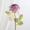 Buquê de Rosas Bordas Queimadas Decoração de Casa Flores Artificiais Rosa Flores de Simulação Estilo Nórdico Fresco Fabricante Rosas Dropshipping