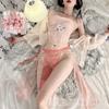 Huan Jin Sexy Antiguo Vientre Chifón Bordado Hanfu Estilo Nacional Ropa Interior Sexy Puro Sexo Caliente Caliente Traje de Tentación Gratis