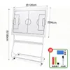 Placa tática portátil de treinador de basquete para equipe técnica, layout tático da quadra, placa tática de comando e treinamento