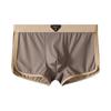 Nova roupa íntima masculina Huajielong Ice Silk, cor sólida, atacado, cintura média, tamanho grande, boxers respiráveis para cabelo