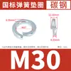 Arandelas de Resorte Galvanizadas Directamente del Fabricante, Arandelas Elásticas de Resorte, Estándares Nacionales y Japoneses, Arandelas de Resorte de Alta Resistencia M2M2.5M3M4-M36