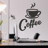 Yeon-Jia Nueva Taza de Café Caliente Calada Pegatinas Decorativas para Cafetería Venta al por Mayor Adhesivas Impermeables Pegatinas de Pared
