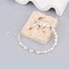 Nuevo brazalete de perlas ovaladas de trébol pequeño, simple y exquisito, de celebridad de Internet de Corea del Sur, joyería versátil, elegante y fresca