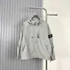 Jaqueta com capuz Cross-border Stone Compass, estilo casual fino para primavera e outono, jaqueta refletiva 3M para homens
