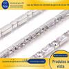 Atacado de fábrica galvanizado Prata zircônia cravejada corrente de garra latão base corrente de diamante branco joias bagagem sapatos acessórios de vestuário