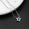 Joyería Transfronteriza Europea y Americana Collar Dulce y Fresco de Múltiples Elementos Estrella y Luna Diseño de Nicho Cadena de Plata Estilo de Lujo Ligero Transfronterizo