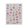Adesivos de Unha Folha de Bordo Flamejante com Estampagem Dourada com Adesivo Plano Versátil Outono e Inverno Folha de Bordo Adesivos de Arte para Unhas DIY Acessórios Estilo Sl