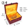 Caja grande de brocado de madera, caja de regalo de porcelana de jade Wen, caja de joyería tallada con adornos, caja de joyería