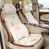 Cojín para Asiento de Coche de Seda Helada Transpirable con Dibujo de Lluvia Azul, Cojín para Asiento de Coche de Capibara Lindo, Cojín Universal para Asiento de Coche para las Cuatro Estaciones