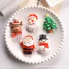 Série de Ímãs de Geladeira do Papai Noel de Desenho Animado Conjunto de Presentes de Árvore de Natal Acessórios DIY para Casa Adesivos Magnéticos Sino de Natal