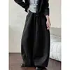 Pantalones casuales de estilo utilitario para mujer, pantalones anchos tipo globo estilo old money, pantalones geniales y elegantes