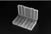 Doble cantidad Caja de almacenamiento de baterías No. 5 No. 7 Batería 8 Batería de batería neutra transparente a prueba de cortocircuitos a prueba de humedad a prueba de polvo aislada