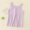 Chaleco de Desarrollo para Niñas con Almohadilla en el Pecho Verano Delgado Tirantes Top Interior Lyocell Sin Mangas Ropa Interior Antigolpes