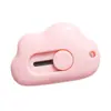 Cuchillo de Utilidad con Forma de Creative Cloud, Abrepaquetes Mini Lindo, Cuchillo Pequeño Portátil para el Hogar, Cuchillo Retráctil para Cortar Papel