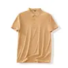 Deslocamento Urbano! Camisa Polo de Negócios 7A Resfriamento Gelado Antibacteriana Sem Costura Secagem Rápida, Respirável Masculina de Verão Manga Curta com Gola