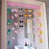 Cortina Decorativa para Puerta de Dormitorio Explosiones ktm Perro Yugui Corazón Morado Alto Valor de Color Corazón de Chica Joven Cortina Colgante para Puerta de Sala de Estar Puerta de Dormitorio Gratis