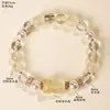 Pulseira de Quartzo Rosa Natural de Madagascar para Mulheres, Pulseira Pixiu de Cristal Rosa do Ano do Cavalo para Atrair Riqueza e Amor