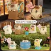 Nueva Lindo Mapache Leñador Caja Sorpresa Juguete de Figura Creativo de Moda Adorno de Escritorio Regalo Navideño Decoración del Hogar