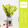 Flores de Aliento de Bebé Artificiales Transfronterizas Tallo Único Flor de Ciruelo de Color Primavera Decoración de Arreglo Floral para Mesa de Comedor de Sala de Estar Ramo