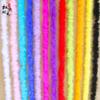 Tira de plumas planas de color directo de fábrica Tira de lana de pavo materiales de decoración manualidades regalo de Navidad DIY
