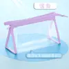 Papelería de Almacenamiento Gran Capacidad Bolsa Transparente Simple para Lápices Suministros Escolares para Estudiantes Bolsa de Papelería para Exámenes Bolsa para Lápices