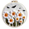 Ins Venta Caliente Halloween Fantasma Calabaza Decoración de Fieltro Colgante para Niños Dibujos Animados Poke Fieltro de Lana Agujado Bordado a Mano Poke