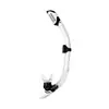Tubo de Snorkel Profesional con Estructura Totalmente Seca, Boquilla de Silicona Antiahogo, Universal para Adultos, Tubo de Respiración para Natación y Buceo