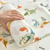 Estilo Novo 2025 Ins Fresco e Simples Lençol de Cama de Gaze Dupla Estampada - Conjunto de Fronhas/Peça Rosa Orvalho da Manhã