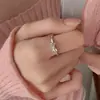 Anillo de Lazo para Mujer Diseño Simple de Nicho Sentido Línea Geométrica Anillo de Dedo Dulce Fresco y Fresco Anillo de Dedo