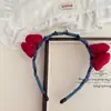 Nueva Pinza para el Cabello Diadema Banda para el Cabello Anillo de Intestino Banda de Goma de Estrella con Lazo a Cuadros para Niños