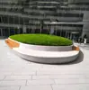 Banco de Árvore para Piscina em GRC para Áreas Externas, Feito Sob Medida para Praças e Parques, Banco Criativo de Árvore para Piscina em UHPC Tyco Stone Fibra de Vidro