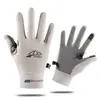 Nuevos Guantes Finos de Ciclismo para Hombre Primavera/Verano 2026 para Pesca y Fitness, Guantes de Ciclismo Abiertos en Dos Dedos de Seda de Hielo