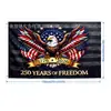 Conjunto de Decoração de Bandeira Americana do 250º Aniversário Transfronteiriço, Bandeira Comemorativa, Bandeira em Forma de Leque, Bandeira do Dia da Independência, Cobertura/Cortina de Porta