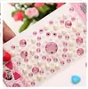 Pegatinas Hechas a Mano para Niños, Pegatinas de Diamantes, Pegatinas Brillantes de Diamantes, Pegatinas de Acrílico de Cristal, Pegatinas Educativas, Pegatinas de Corazón, Estéreo