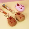 Cartera de Silicona de Capibara Llavero Infantil Bolsa de Almacenamiento Colgante Bolsa de Almacenamiento para Monedas