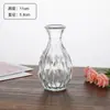 Vaso de Vidro Transparente Retrô Personalizado Transfronteiriço Decoração de Restaurante Arranjo de Flores Botão Conjunto de Vasinhos Coloridos de Alto Nível