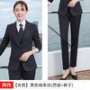 Traje entallado de dos botones para hombre y mujer, traje profesional de negocios, entrevista, traje formal, temperamento, traje de cuello blanco, levita