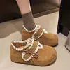 Sapatos de Moda Versáteis com Salto Interno, Bico Redondo, Estilo Retrô Casual, Cadarço, Sapatos Birkenstock, Novo Estilo Primavera e Outono 2026