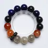 [Dominio de Apilamiento de Cristal] Pulsera de Obsidiana Plateada de Cristal Natural para Mujer La Más Fácil de Combinar Regalo Pulsera de Cristal Blanco Venta al por Mayor