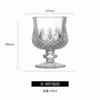 Harmony House Criativo Retrô Vidro Gravado Mini Taça de Vinho de Frutas Exquisita Alta Taça de Licor Pequena Taça de Vinho Uma Taça