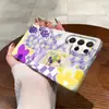 Funda de Teléfono de Película de Lavanda Más Vendida de Amazon Adecuada para Samsung A15 Funda Anti-Colisión de Cobertura Total S25 Funda Protectora para Niñas
